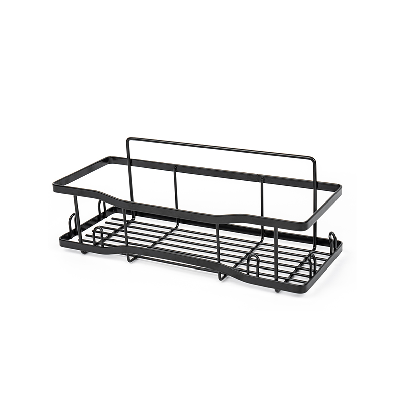 ตะกร้าเก็บลวดโลหะติดผนังสำหรับห้องครัวและห้องน้ำ