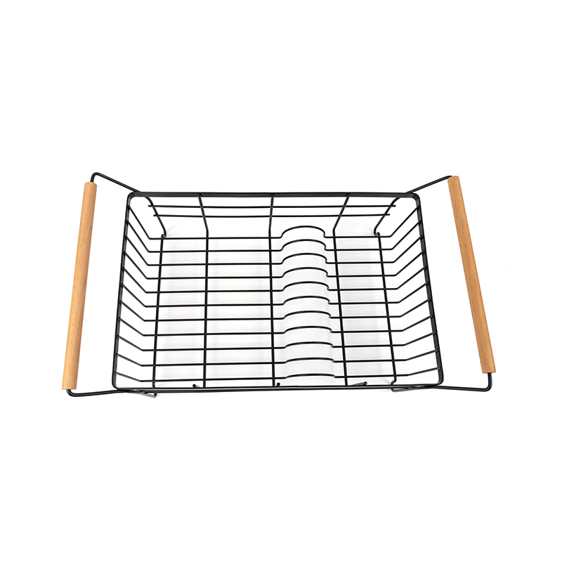 ตะแกรงเพื่อให้จานแห้งสแตนเลสพร้อมที่วางช้อนส้อมและที่คว่ำจาน