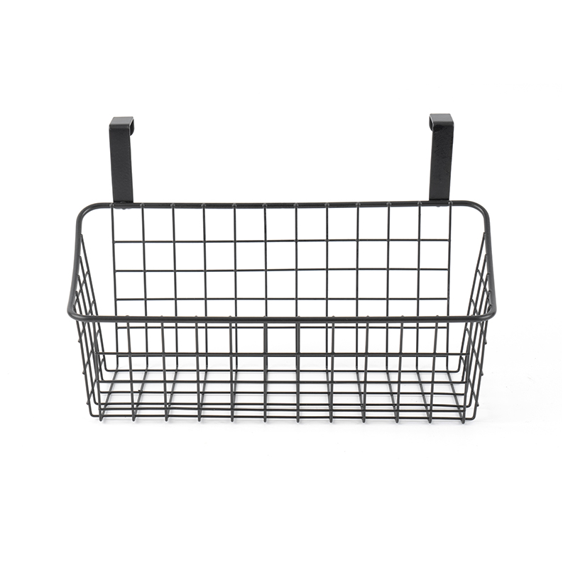 ที่จัดระเบียบตู้กับข้าวเหนือประตูพร้อมตะกร้าแขวน 3 ใบ