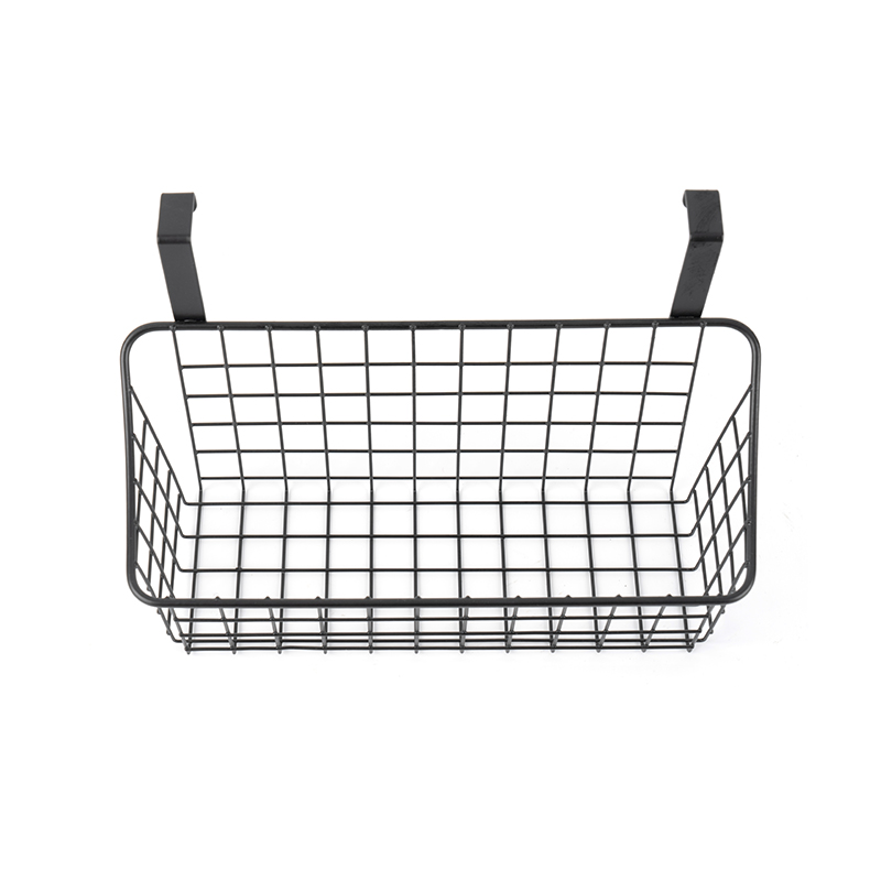 ที่จัดระเบียบตู้กับข้าวเหนือประตูพร้อมตะกร้าแขวน 3 ใบ