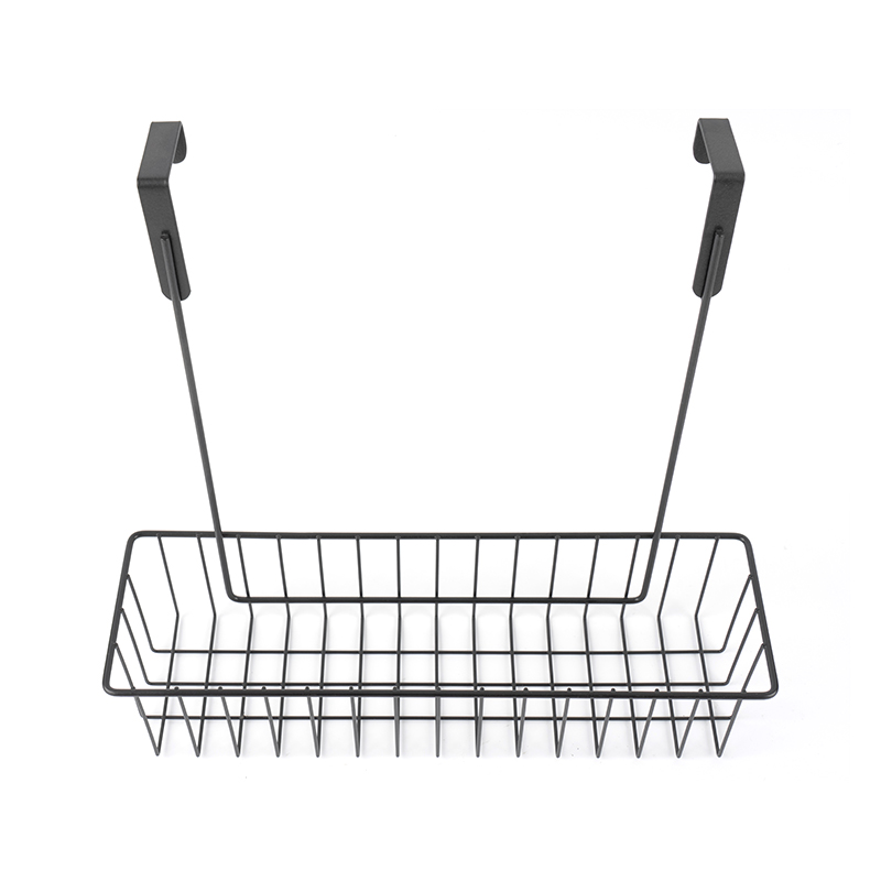 ที่จัดระเบียบตู้กับข้าวเหนือประตูพร้อมตะกร้าแขวน 3 ใบ