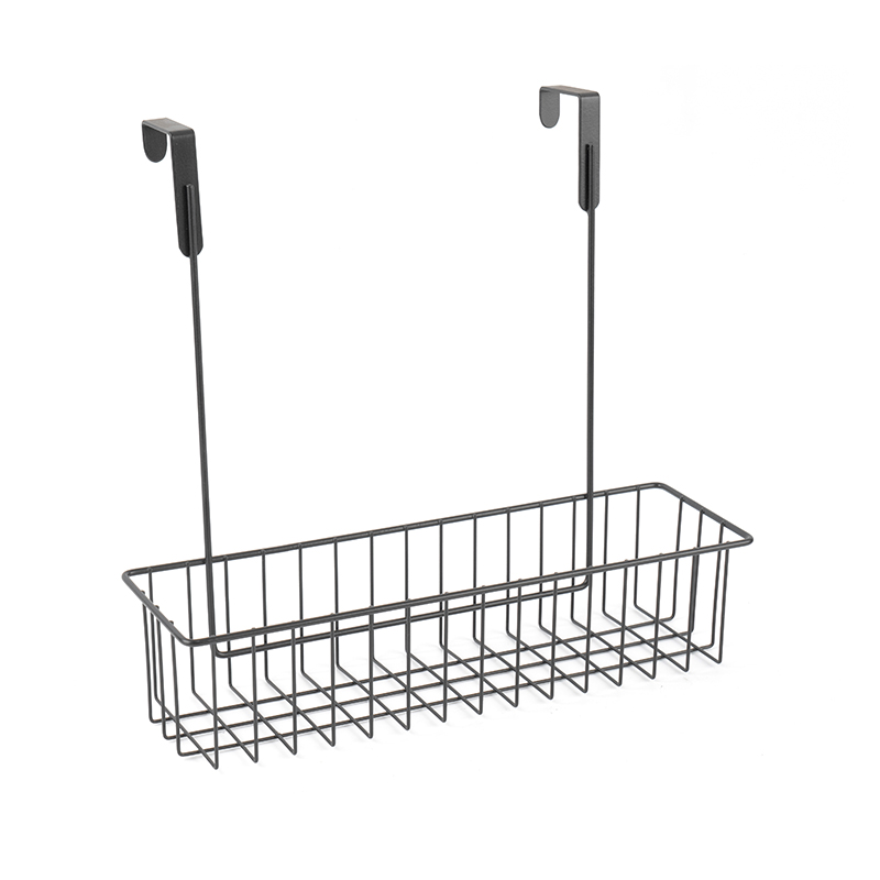 ที่จัดระเบียบตู้กับข้าวเหนือประตูพร้อมตะกร้าแขวน 3 ใบ