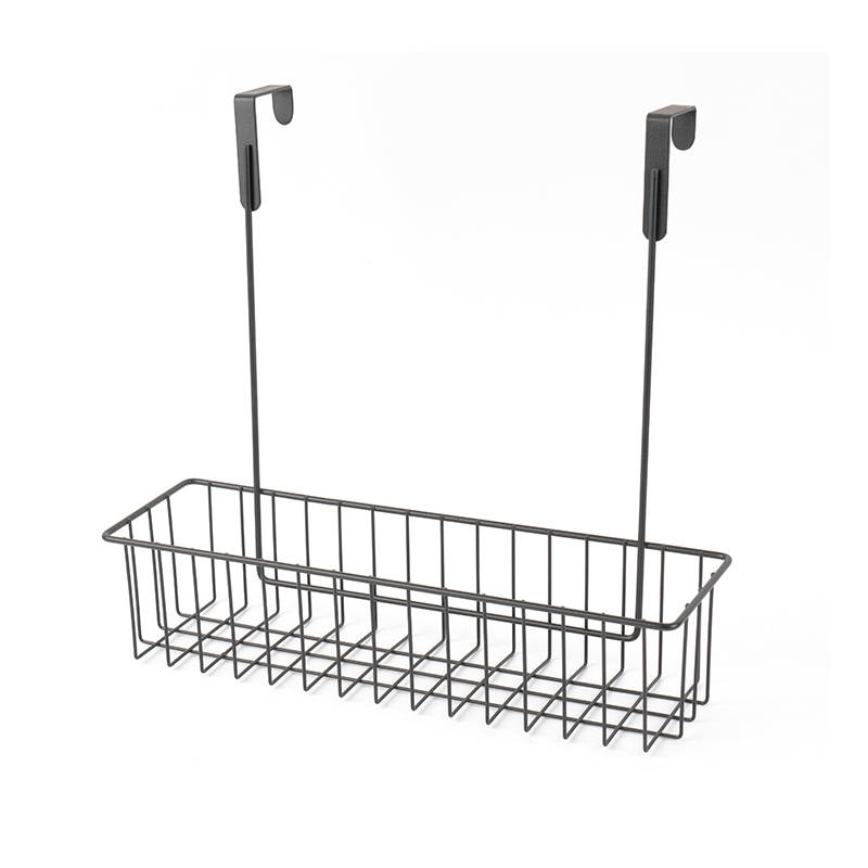 ที่จัดระเบียบตู้กับข้าวเหนือประตูพร้อมตะกร้าแขวน 3 ใบ