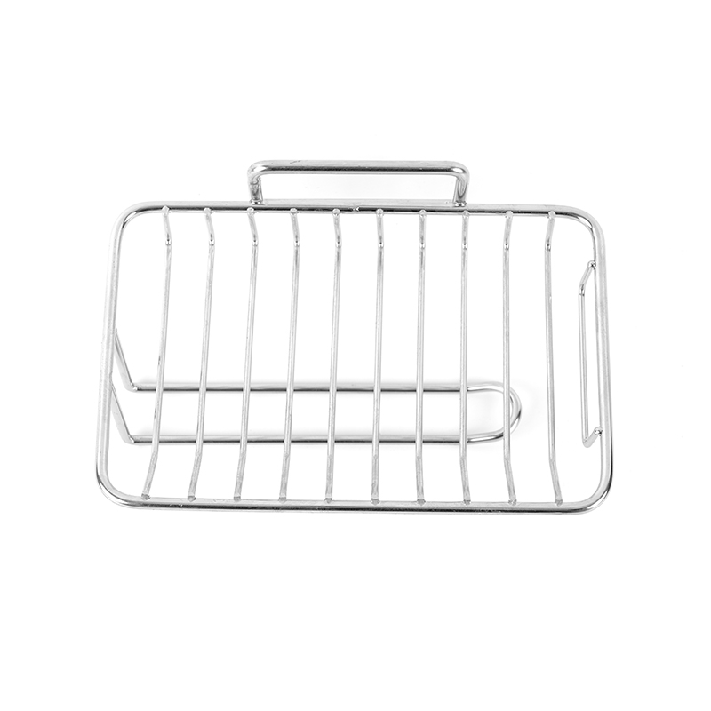 จานสบู่เซรามิกพร้อมระบบระบายน้ำในตัวและขาตั้งสแตนเลส