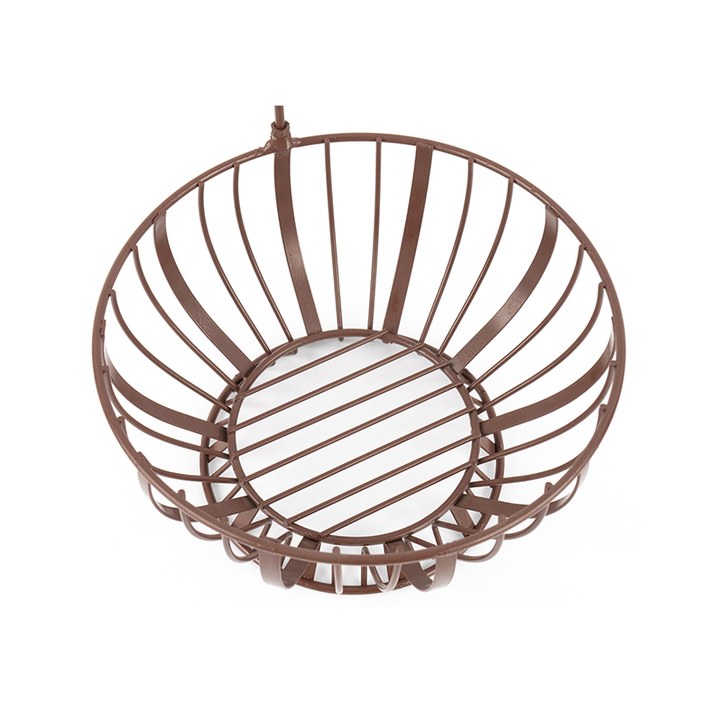 ตะกร้าผลไม้พร้อมไม้แขวนกล้วยสำหรับห้องครัว